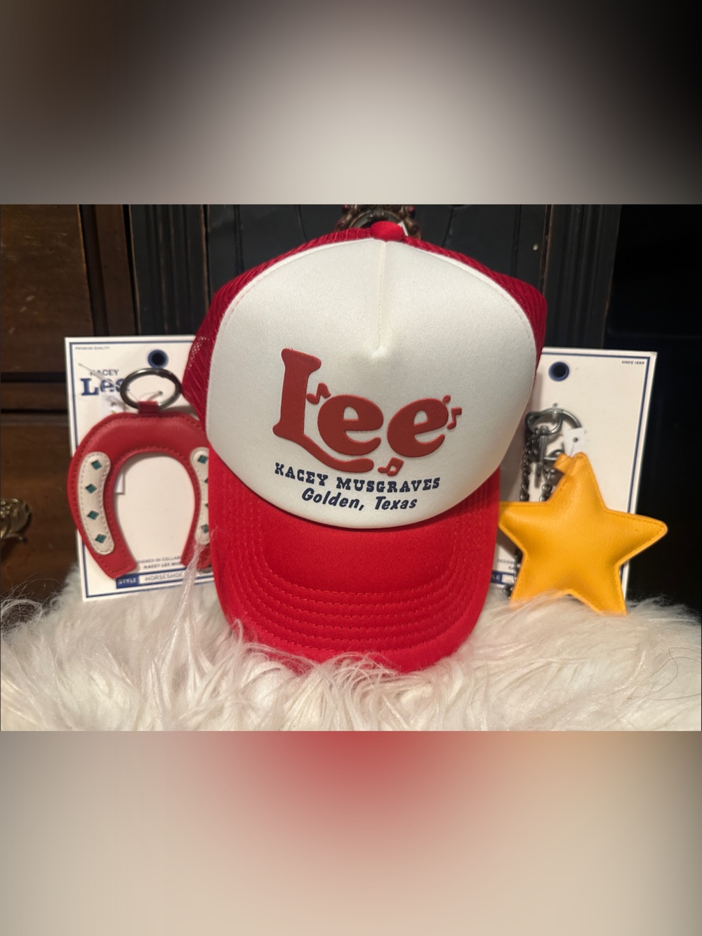 Kacey Musgraves Lee hat & bag charm bundle ⭐️ ❤️